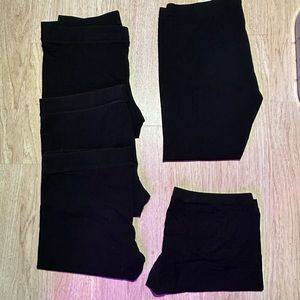 Ava & Viv 2XL Black Capri, Legging and Shorts Bundle
